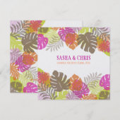 ピックスデザインズ モンステラ トロピカル フォリア / DIY カラー 招待状 (正面/裏面)