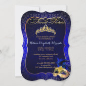 ピックスデザインズ ロッシ スウィート16 マスカレード/DIY 背景 招待状 (裏面)