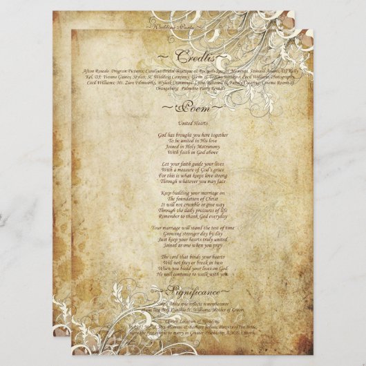 ピックスデザインズ ヴィンテージクリームスワールズ (正面/裏面)