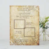 ピックスデザインズ ヴィンテージクリームスワールズ 招待状 (スタンド正面)