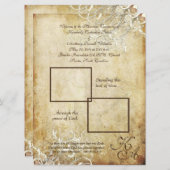 ピックスデザインズ ヴィンテージクリームスワールズ 招待状 (正面/裏面)