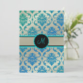 ピックスデザインズ ヴェンドーム ダマスク / ペコブルー 招待状 (スタンド正面)