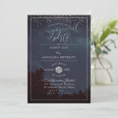 ピックスデザインズ 婚約パーティー ナイトスカイ 招待状 (スタンド正面)