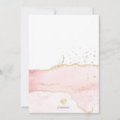 ピックスデザインズ 水彩アゲート 1歳 誕生日 洗礼 招待状 (裏面)