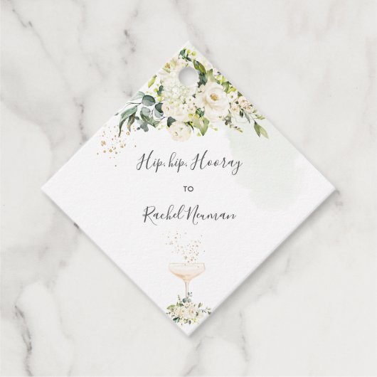 ピックスデザインズ 水彩アルアバスター ローズ フェイバータグ (正面)