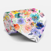 ピックスデザインズ 水彩 小さな夏の花 ネクタイ (ロール)