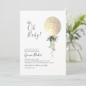 ピックスデザインズ Oh Baby 風船 ベビーシャワー 招待状 (スタンド正面)