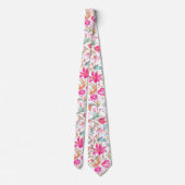 ピックスデザイン ウィリアムモリス ピンク ブルー ネクタイ (裏面)