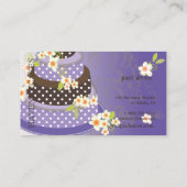 ピックスデザイン ヴァイオレット+チョコレート ベーカリー/パティスリー 名刺 (裏面)