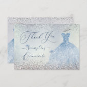 ピックスデジンズキンセアニェラダスティブルードレス サンキューカード (正面/裏面)