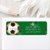 ✡ピックスデジンズサッカーバー（ユダヤ教の）バル・ミツバー ラベル (インサイチュ)