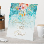 ピックスデジンズトロピカルパラダイスビーチミモザバー 台座サイン (インサイチュ)