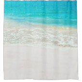 ピックスデジンズトロピカルビーチ シャワーカーテン (正面)