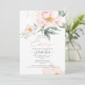 ピックスデジンズ H2 シングル ペタル ブラッシュ ローズ 誕生式 招待状 (スタンド正面)