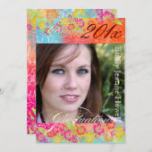 ピックスデジン ハワイアン シェーブ アイス、2011 年の卒業式 招待状 (正面/裏面)