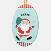 ピックパーソナライズされたルボール保存 セラミックオーナメント (左)