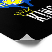 ピックボールおもしろいキングピックボール選手 ポスター (角)