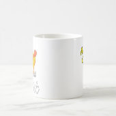 ピックボールおもしろいギフト コーヒーマグカップ (中央)