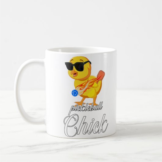 ピックボールおもしろいギフト コーヒーマグカップ (左)