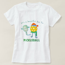 ピックボールおもしろいスポーツカッコいいトレンディーピックボールデー Tシャツ