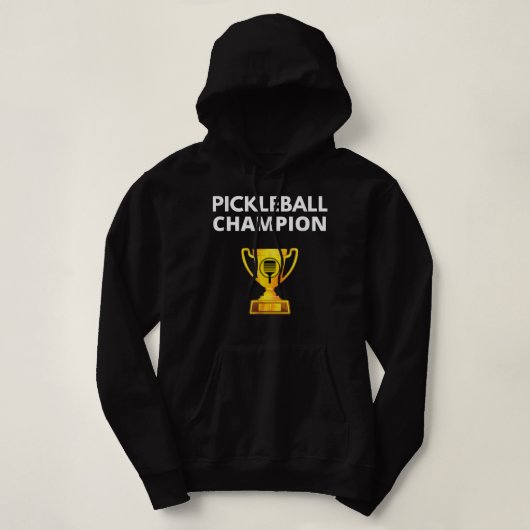ピックボールおもしろいチャンピオンPIckleball Trophy 634 パーカ (デザイン正面)