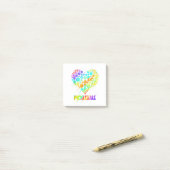 ピックボールおもしろいハートカラフル – パドルスポーツPl ポストイット (デスク上)