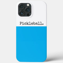 ピックボールおもしろいブライトスカイブルーホワイトカラーブロック iPhone 13 PRO MAXケース