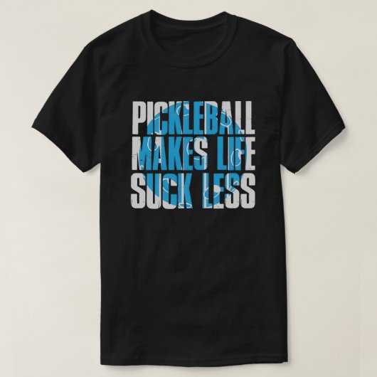 ピックボールことわざボールスポーツDinkライフ Tシャツ (デザイン正面)