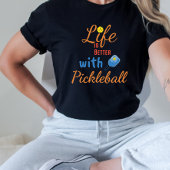 ピックボールで人生は良い Tシャツ