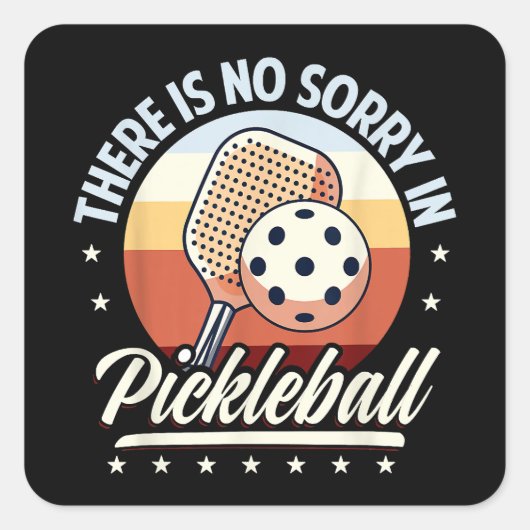 ピックボールに申し訳ない スクエアシール (正面)