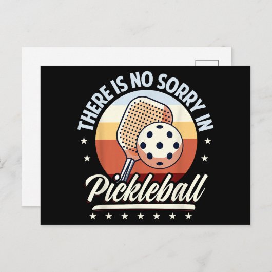 ピックボールに申し訳ない ポストカード (正面/裏面)