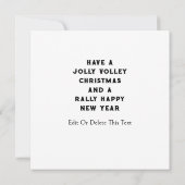 ピックボールのクリスマスカード (裏面)