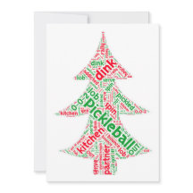 ピックボールのクリスマスカード