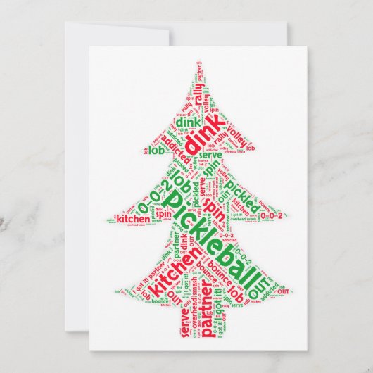 ピックボールのクリスマスカード シーズンカード (正面)