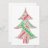 ピックボールのクリスマスカード シーズンカード (正面/裏面)