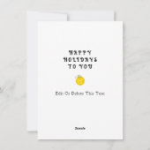 ピックボールのクリスマスカード シーズンカード (裏面)