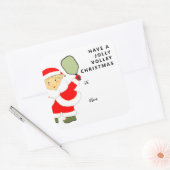 ピックボールのクリスマスギフトタグ スクエアシール (封筒)