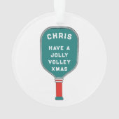 ピックボールのクリスマスコレクティブ オーナメント (裏面)