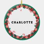 ピックボールのクリスマスコレクティブ セラミックオーナメント (裏面)