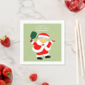 ピックボールのクリスマスパーティー スタンダードカクテルナプキン (インサイチュ)