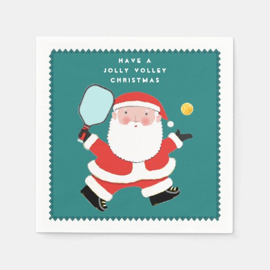 ピックボールのクリスマスパーティー スタンダードカクテルナプキン (正面)