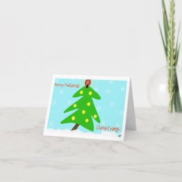 ピックボールのクリスマスホリデーカード サンキューカード