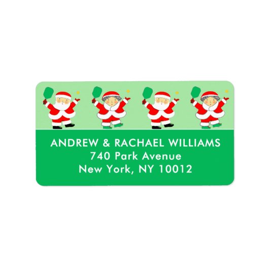ピックボールのクリスマスラベル ラベル (正面)