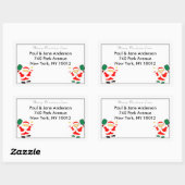 ピックボールのクリスマス住所 シール (シート)