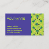 ピックボールのコーチ – 私はピックボール新鮮な緑が大好き 名刺 (裏面)