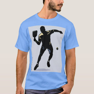 ピックボールのシルエットアタック Tシャツ