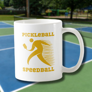 ピックボールのスピードボール選手 コーヒーマグカップ
