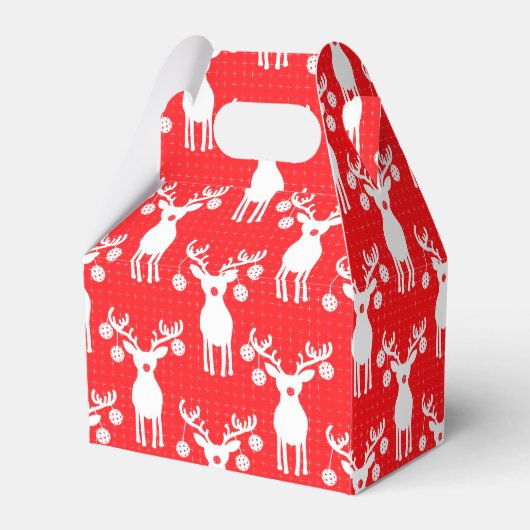 ピックボールのトナカイのメリークリスマス🎁 フェイバーボックス (裏面サイド)