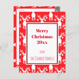 ピックボールのトナカイのメリークリスマス🎁 ポストカード