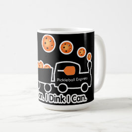 ピックボールのトレーニングDinkオレンジ色のボール コーヒーマグカップ